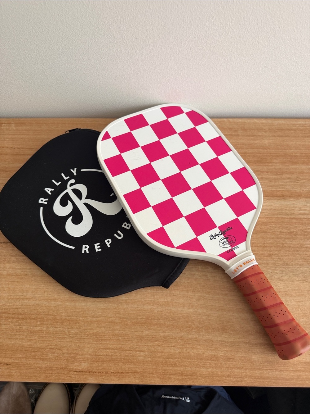 Pink Checkerboard Pickleball Paddle